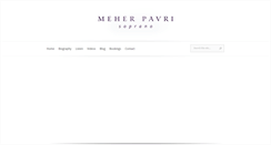 Desktop Screenshot of meherpavri.com