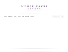 Tablet Screenshot of meherpavri.com